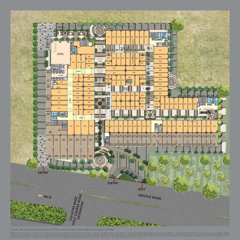 M3M Corner Walk Sector 74 Site Plan